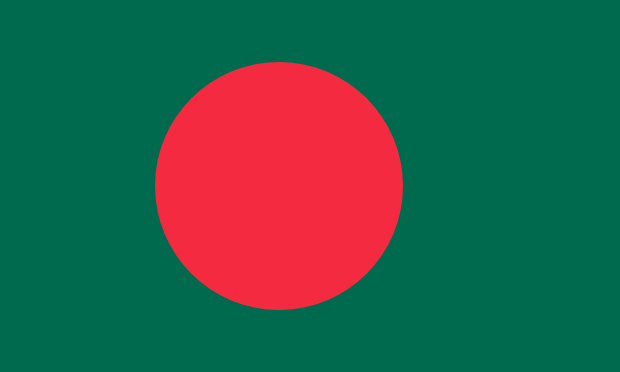Flag of Bangladesh in the South Asia | National states flags of the World countries