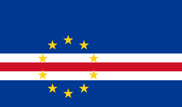 Flag of Cape Verde in the Africa | National states flags of the World countries