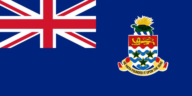 Flag of Cayman Islands in the Central America | National states flags of the World countries