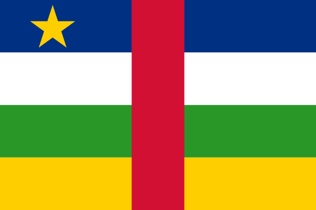 Flag of Central African Republic in the Africa | National states flags of the World countries