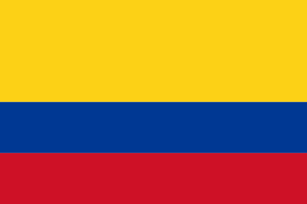 Flag of Colombia in the South America | National states flags of the World countries