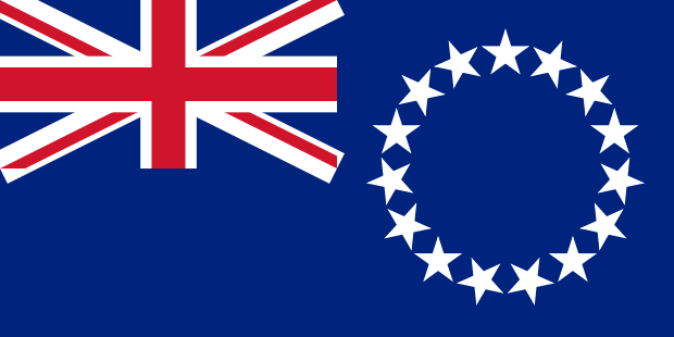 Flag of Cook Islands in the Oceania | National states flags of the World countries