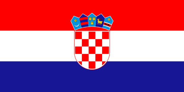 Flag of Croatia in the Europe | National states flags of the World countries
