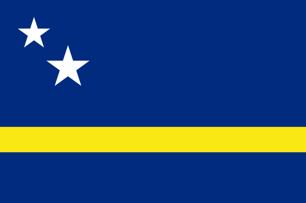 Flag of Curacao in the Central America | National states flags of the World countries