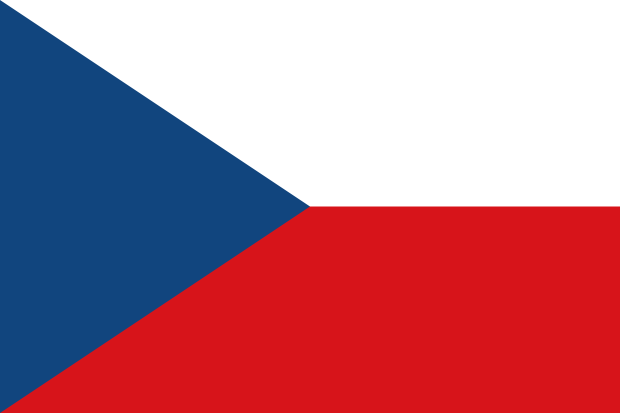 Flag of Czech Republic in the Europe | National states flags of the World countries