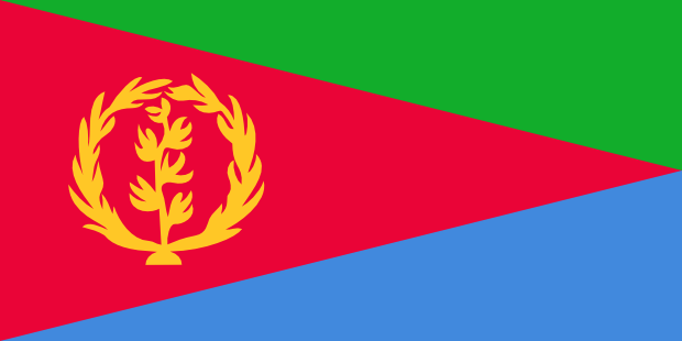 Flag of Eritrea in the Africa | National states flags of the World countries