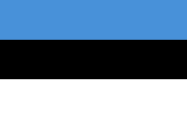Flag of Estonia in the Europe | National states flags of the World countries