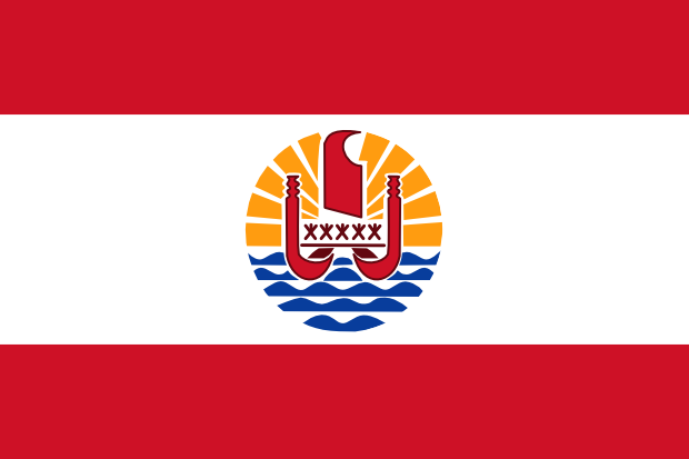 Flag of French Polynesia in the Oceania | National states flags of the World countries