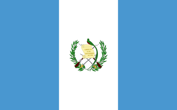 Flag of Guatemala in the Central America | National states flags of the World countries