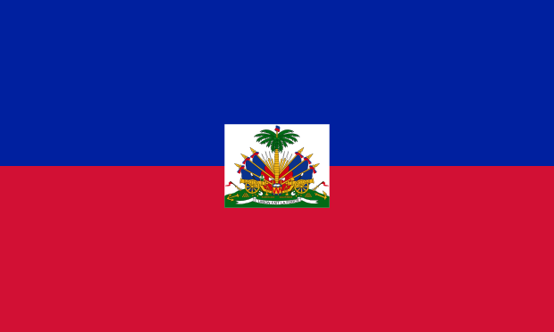 Flag of Haiti in the Central America | National states flags of the World countries