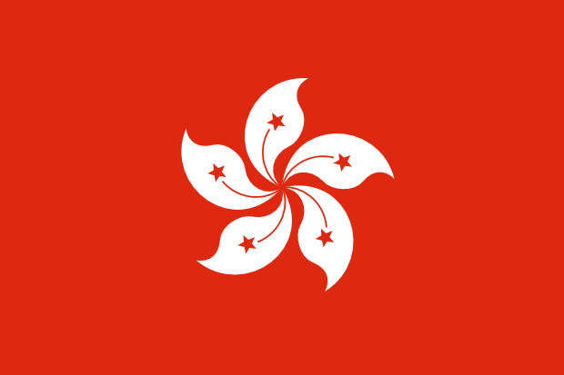 Flag of Hong Kong in the East Asia | National states flags of the World countries