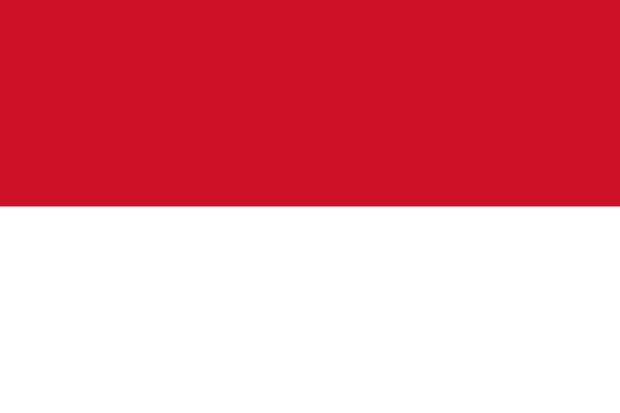 Flag of Indonesia in the East Asia | National states flags of the World countries