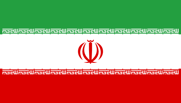Flag of Iran in the Middle East | National states flags of the World countries