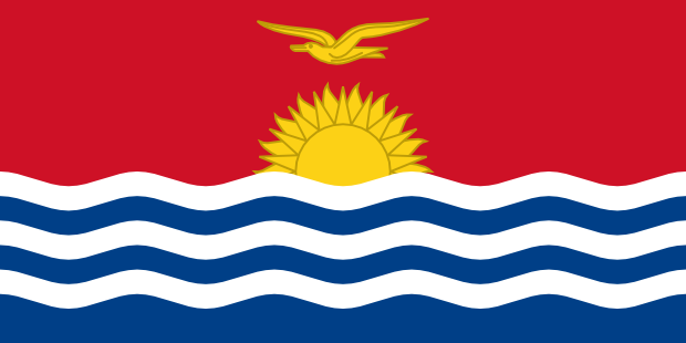 Flag of Kiribati in the Oceania | National states flags of the World countries