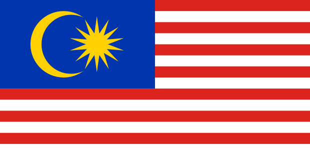 Flag of Malaysia in the East Asia | National states flags of the World countries