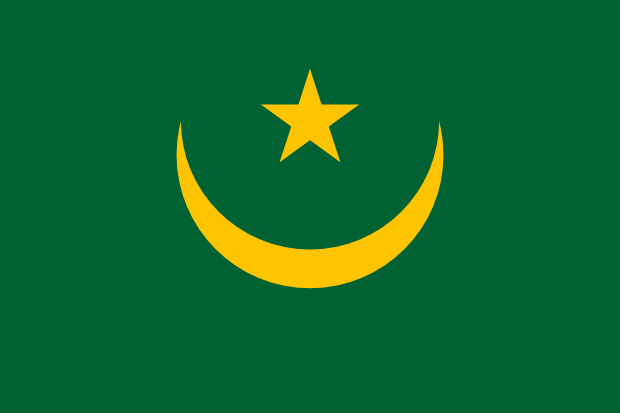 Flag of Mauritania in the Africa | National states flags of the World countries