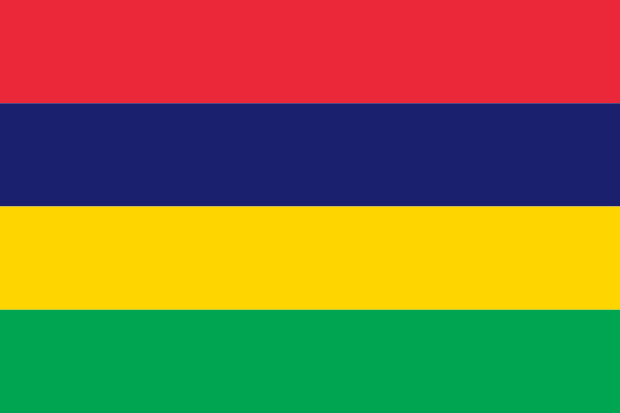 Flag of Mauritius in the Africa | National states flags of the World countries