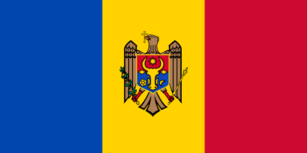 Flag of Moldova in the Europe | National states flags of the World countries