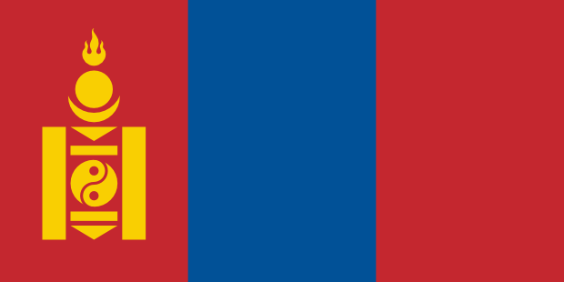 Flag of Mongolia in the East Asia | National states flags of the World countries