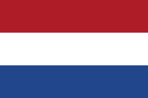Flag of Netherlands in the Europe | National states flags of the World countries