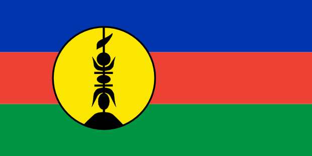 Flag of New Caledonia in the Oceania | National states flags of the World countries