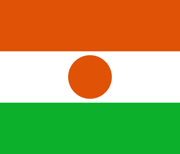 Flag of Niger in the Africa | National states flags of the World countries