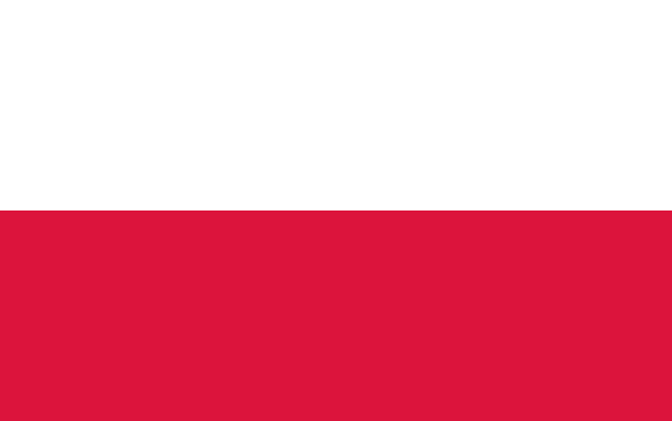 Flag of Poland in the Europe | National states flags of the World countries