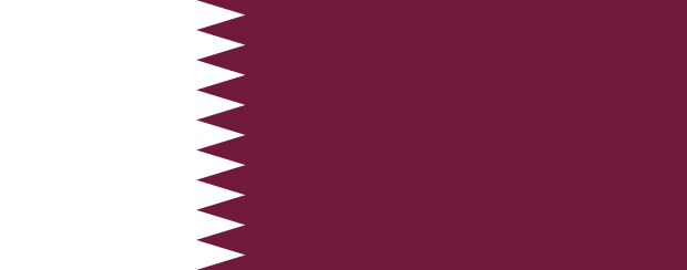 Flag of Qatar in the Middle East | National states flags of the World countries