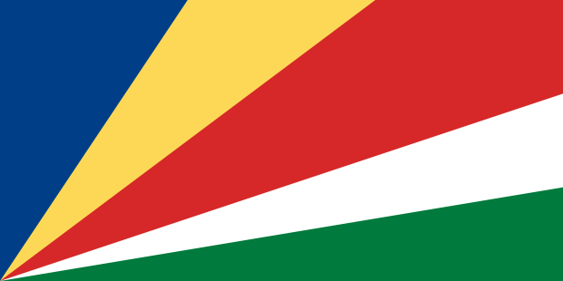 Flag of Seychelles in the Africa | National states flags of the World countries