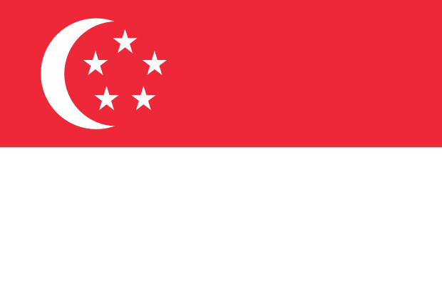 Flag of Singapore in the East Asia | National states flags of the World countries