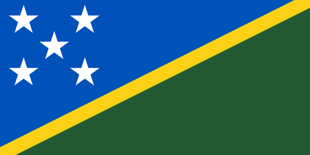 Flag of Solomon Islands in the Oceania | National states flags of the World countries