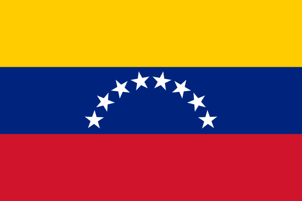 Flag of Venezuela in the South America | National states flags of the World countries